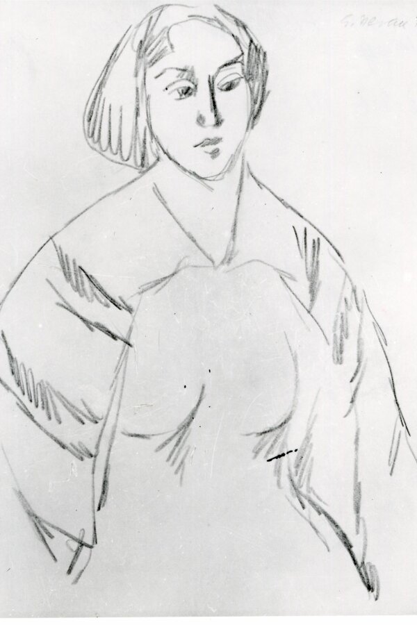 Eugen Nevan, Dívka se šátkem, 1944